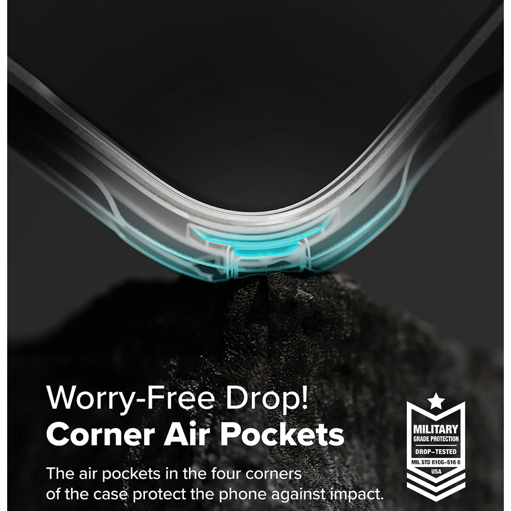 Picture of Nothing Phone 3a Pro Case | Ringke Fusion X Hybrid Drop Protection Case for Nothing Phone 3a Pro (Camo Black)