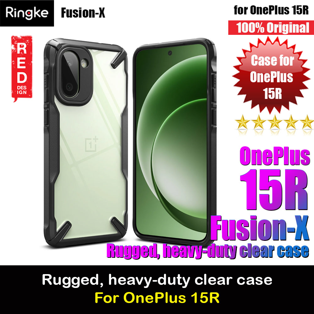 Picture of Ringke Fusion X OnePlus 15 Drop Protection Case for OnePlus 15R  (Black) OnePlus 15R- OnePlus 15R Cases, OnePlus 15R Covers, iPad Cases and a wide selection of OnePlus 15R Accessories in Malaysia, Sabah, Sarawak and Singapore 