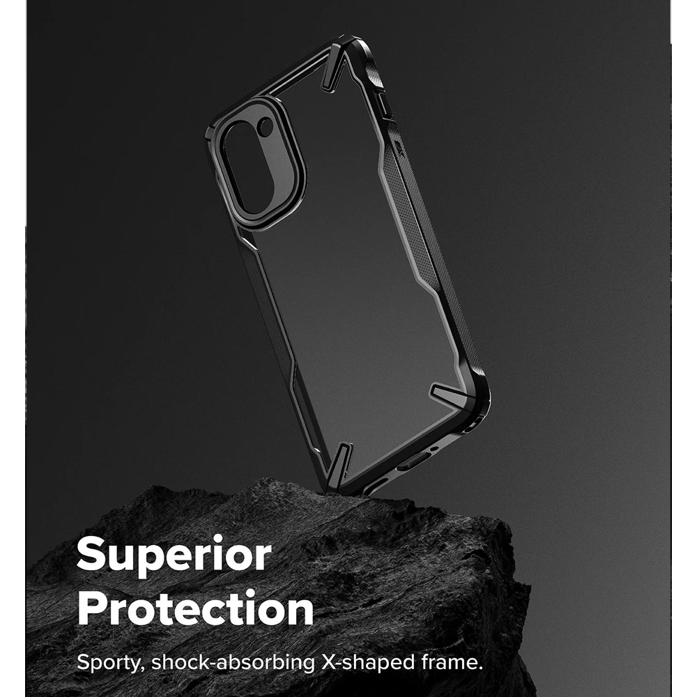 Picture of OnePlus 15R Case | Ringke Fusion X OnePlus 15 Drop Protection Case for OnePlus 15R  (Black)