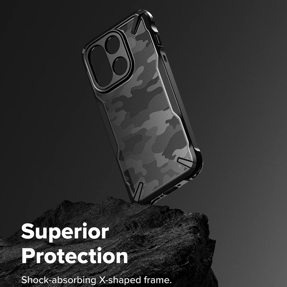 Picture of OnePlus 15 Case | Ringke Fusion X OnePlus 15 Drop Protection Case for OnePlus 15  (Camo Black)