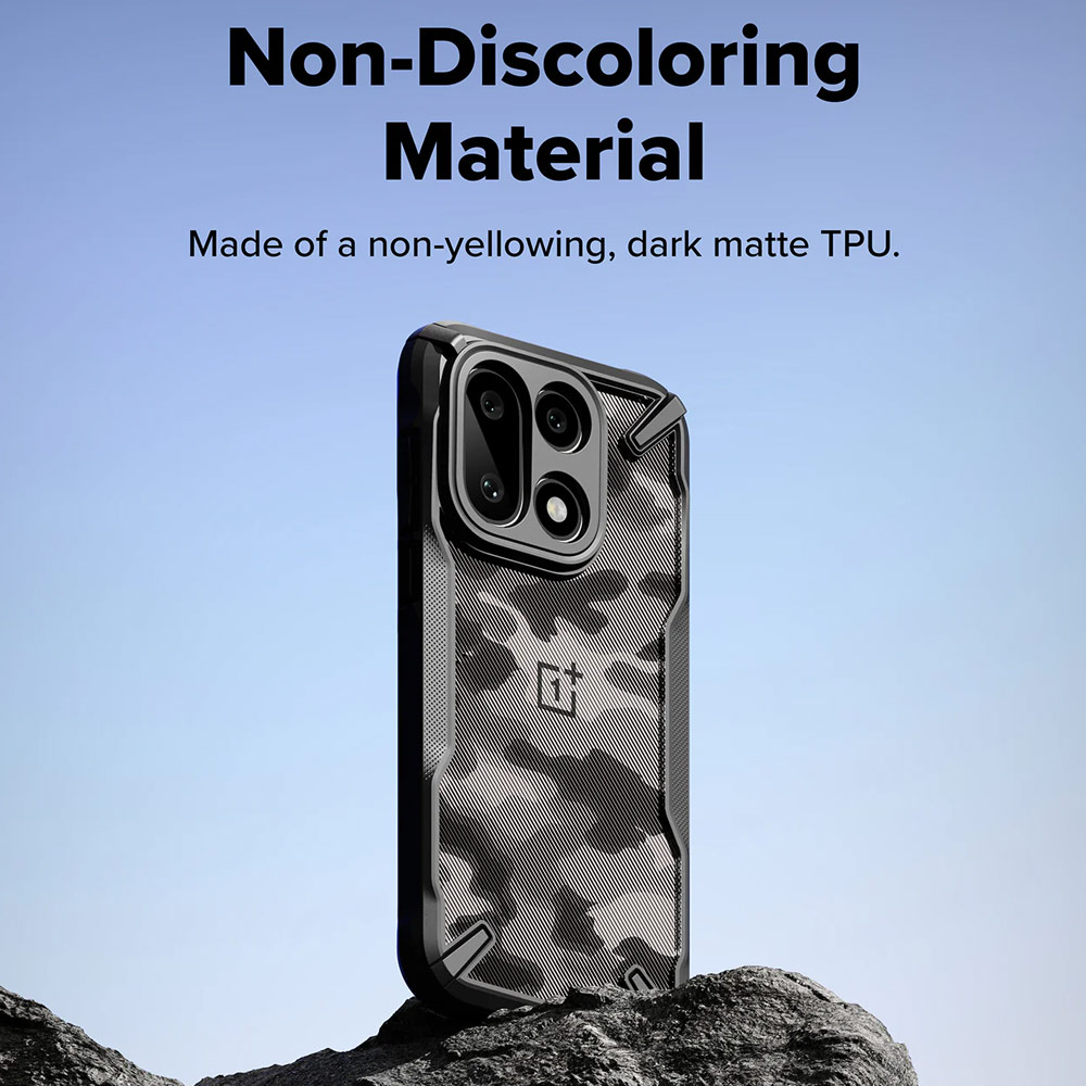 Picture of OnePlus 15 Case | Ringke Fusion X OnePlus 15 Drop Protection Case for OnePlus 15  (Camo Black)