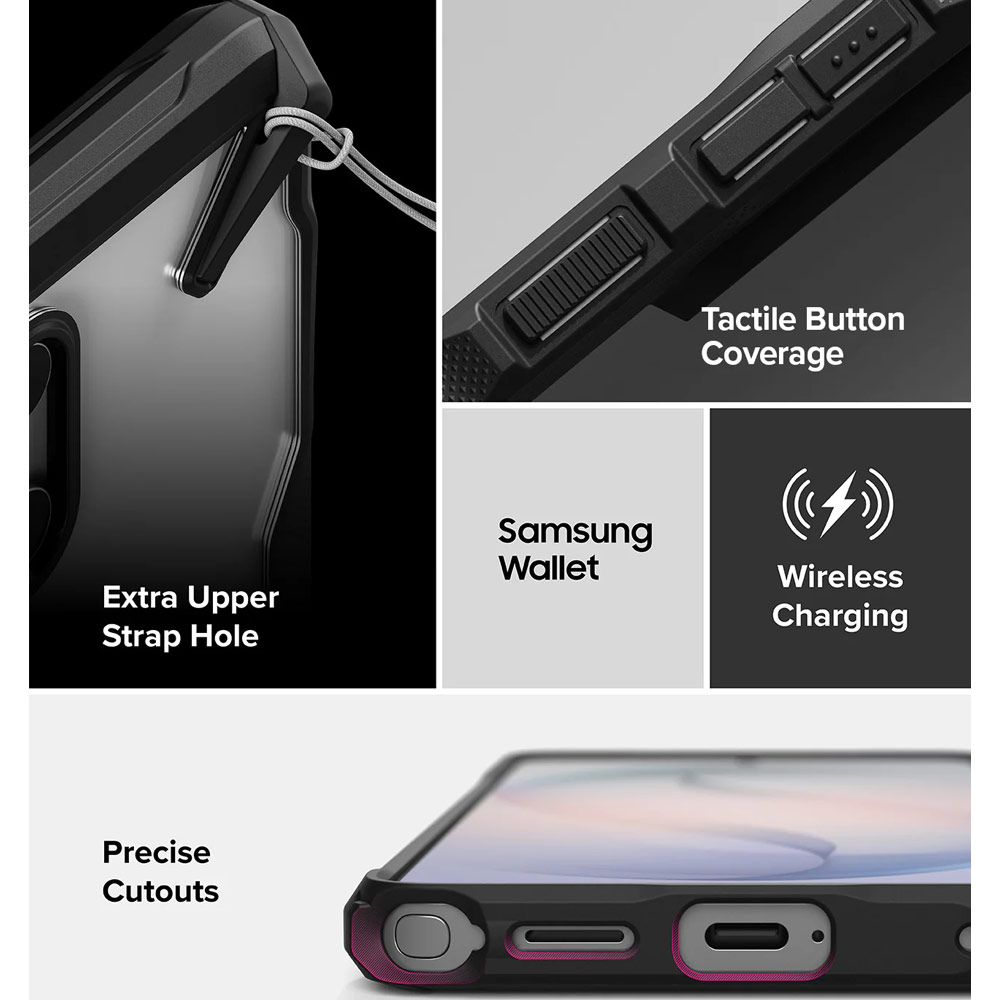 Picture of Samsung Galaxy S26 Ultra Case | Ringke Fusion X Rugged Heavy Duty Protection Case for Samsung Galaxy S26 Ultra (Black)
