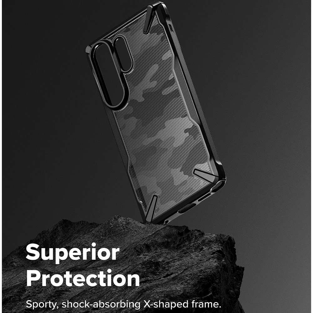 Picture of Samsung Galaxy S26 Ultra Case | Ringke Fusion X Rugged Heavy Duty Protection Case for Samsung Galaxy S26 Ultra (Camo Black)