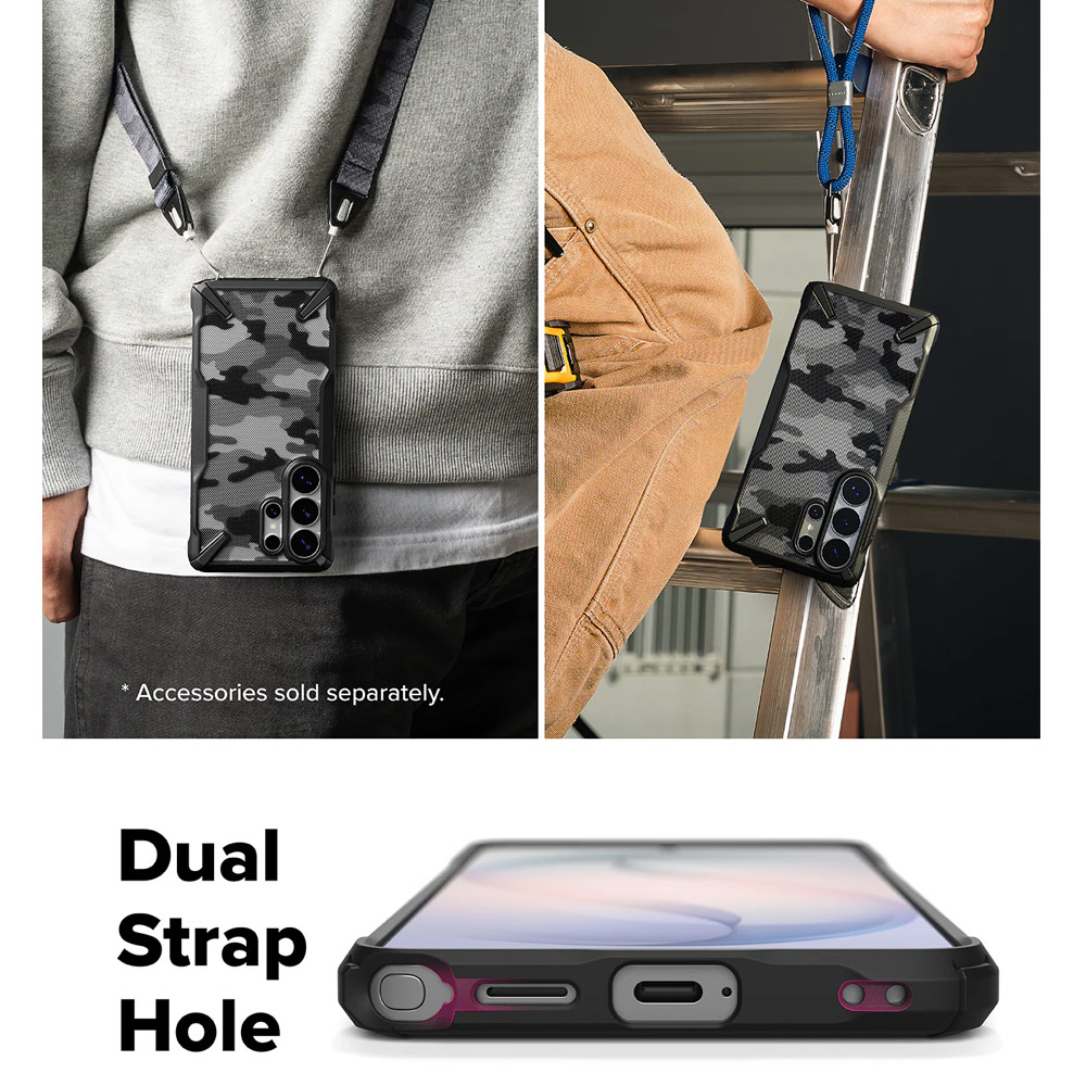 Picture of Samsung Galaxy S26 Ultra Case | Ringke Fusion X Rugged Heavy Duty Protection Case for Samsung Galaxy S26 Ultra (Camo Black)