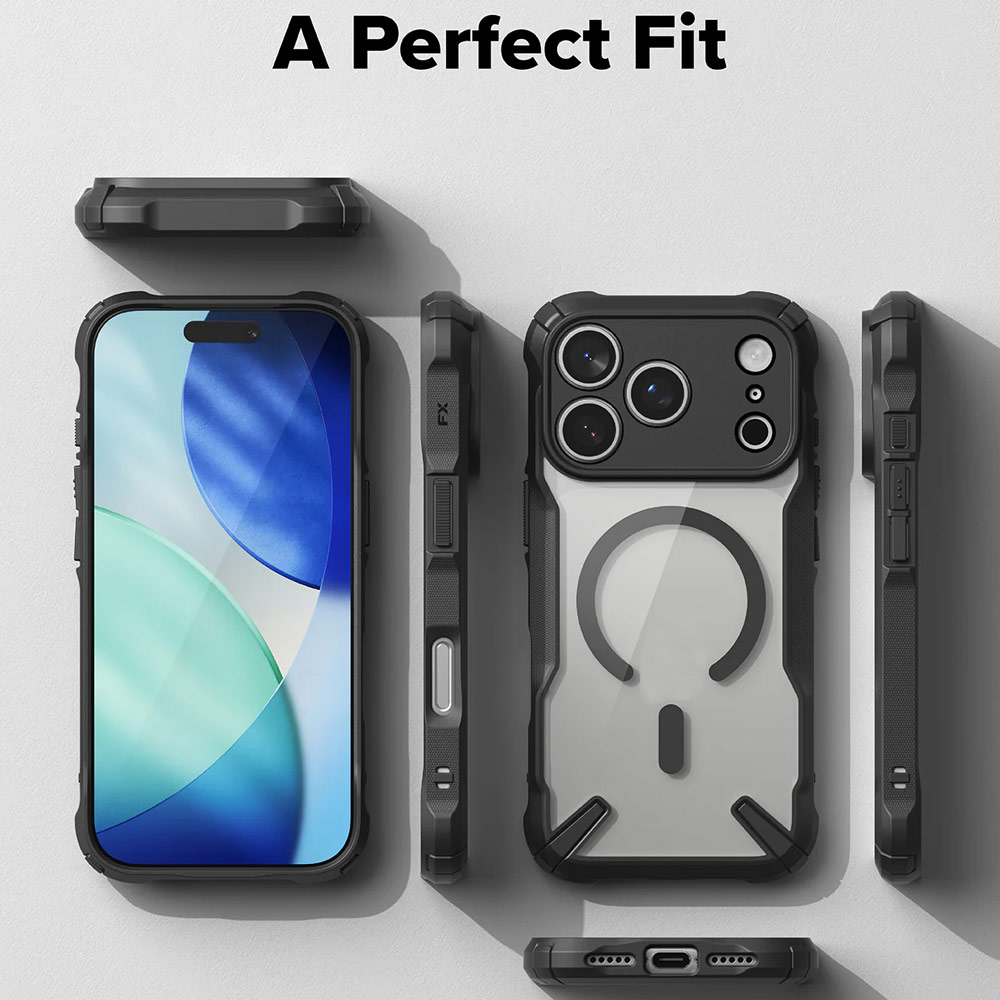 Picture of Apple iPhone 17 Pro 6.3 Case | Ringke Fusion X Magnetic Rugged Bumper Drop Protection Case for iPhone 17 Pro 6.3 (Black)