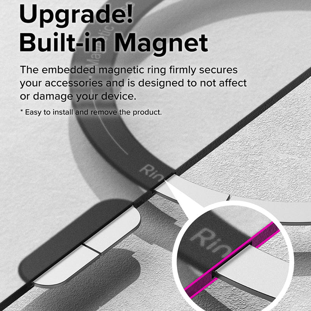 Picture of Apple iPhone 15 Pro Max 6.7 Case | Ringke Fusion X Magnetic Anti Yellow Back Plate Drop Protection Case for iPhone 15 Pro Max 6.7 (Matte Black)