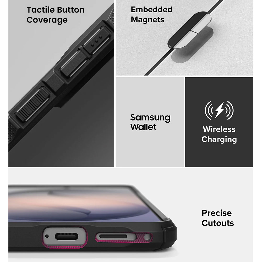Picture of Samsung Galaxy S26 Case | Ringke Fusion X Magnetic Rugged Heavy Duty Protection Case for Samsung Galaxy S26 (Black)