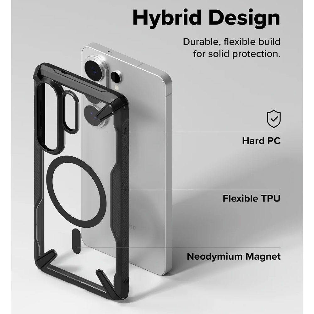 Picture of Samsung Galaxy S26 Ultra Case | Ringke Fusion X Magnetic Rugged Heavy Duty Protection Case for Samsung Galaxy S26 Ultra (Black)