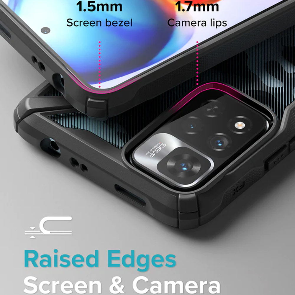 Picture of Xiaomi Redmi Note 11 Pro / 11 Pro Plus 5G Case | Ringke Fusion X Plus Drop Protection Case for Xiaomi Redmi Note 11 Pro Plus 5G Case (Black)