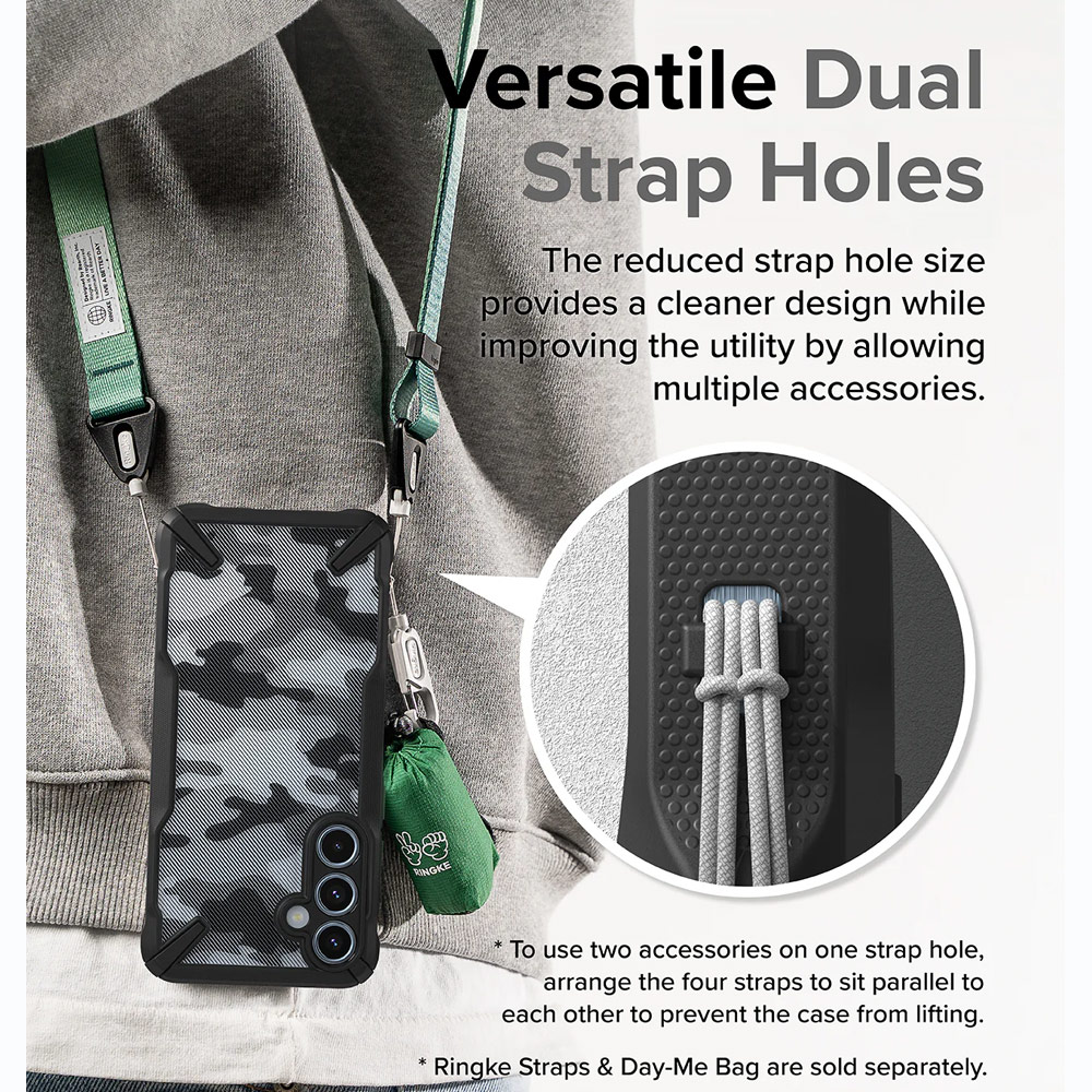 Picture of Samsung Galaxy A35 Case | Ringke Fusion X Drop Protection Case for Samsung Galaxy A35 Case (Camo Black)