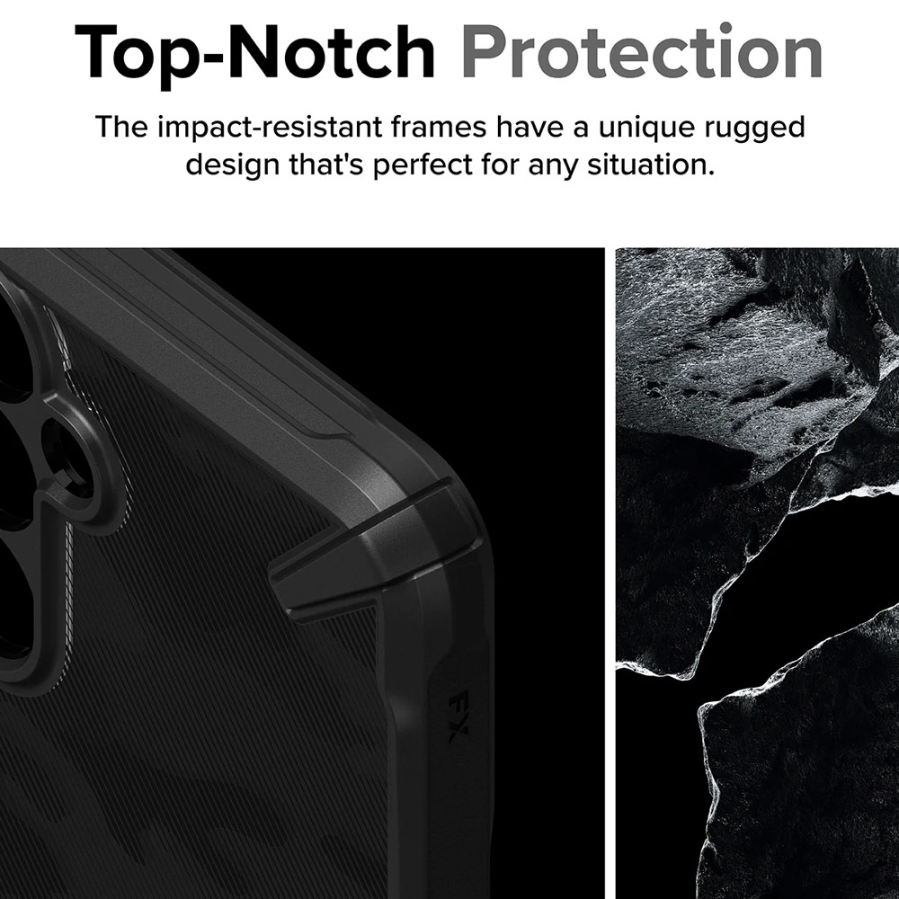 Picture of Samsung Galaxy A55 Case | Ringke Fusion X Drop Protection Case for Samsung Galaxy A55 Case (Black Camo)