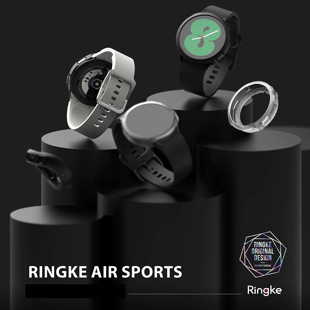 Picture of Samsung Galaxy Watch 4 44mm Case | Ringke Air Sports Soft Bumper Case for Galaxy Watch 4 44mm Case (Matte Clear)