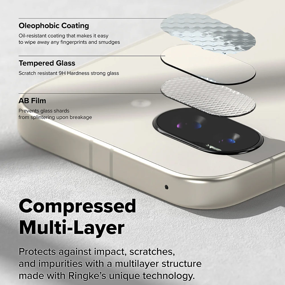 Picture of Google Pixel 9a  | Ringke Camera Tempered Glass Protector for Google Pixel 9 a (2pcs)