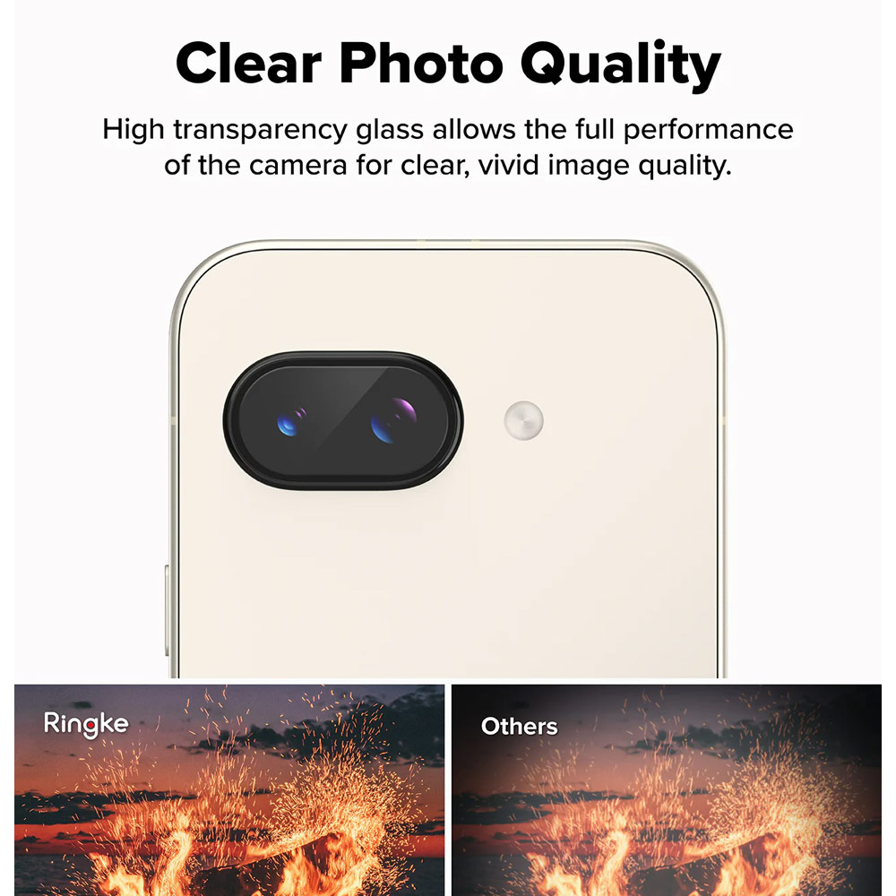 Picture of Google Pixel 9a  | Ringke Camera Tempered Glass Protector for Google Pixel 9 a (2pcs)