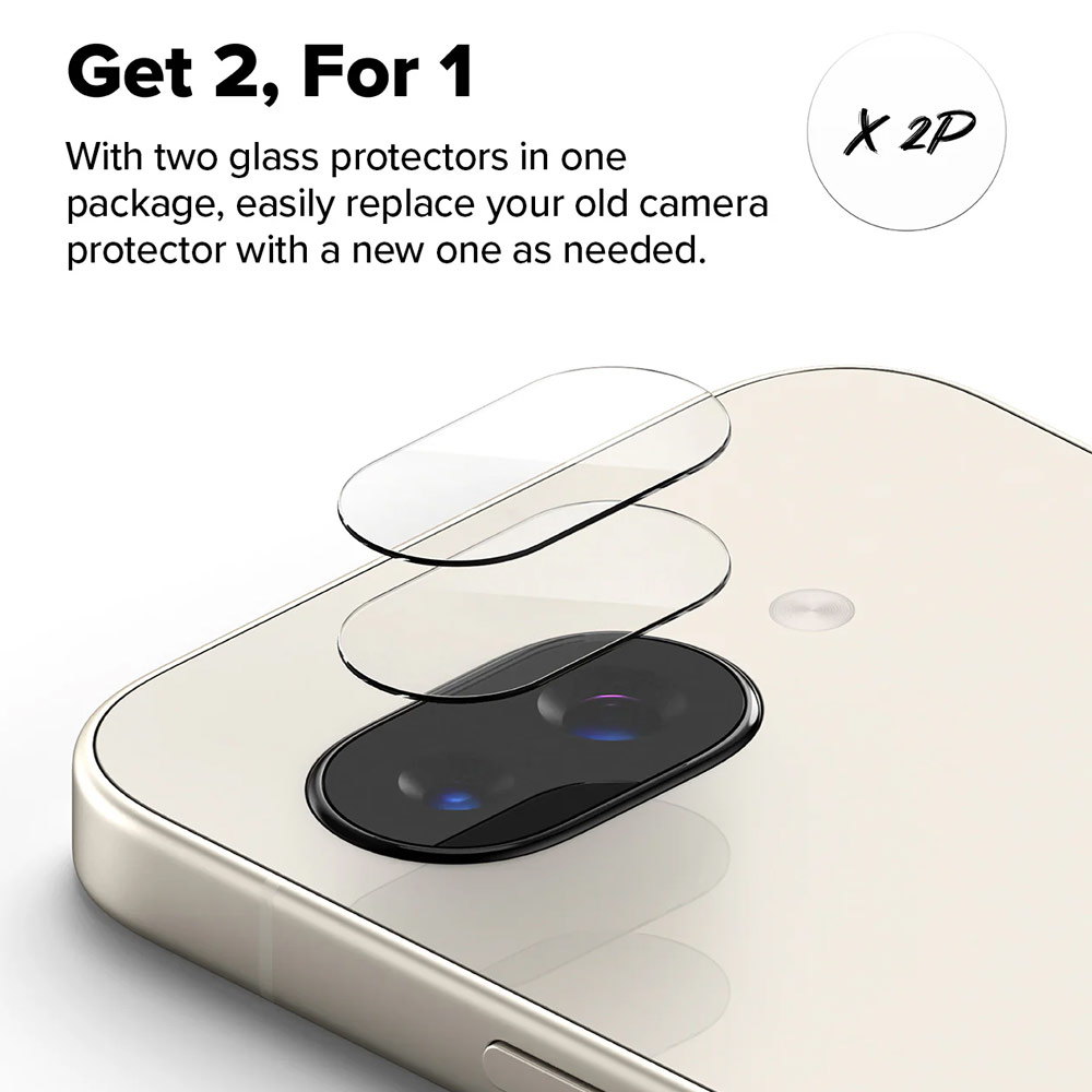 Picture of Google Pixel 9a  | Ringke Camera Tempered Glass Protector for Google Pixel 9 a (2pcs)