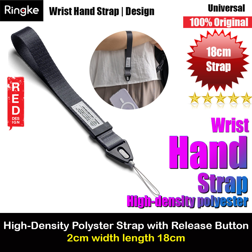 Picture of Ringke High density polyester wrist hand strap for Perfect for daily use traveling hiking smartphone Jisulife Portable Handheld Fan Strap (Graphite) Red Design- Red Design Cases, Red Design Covers, iPad Cases and a wide selection of Red Design Accessories in Malaysia, Sabah, Sarawak and Singapore 