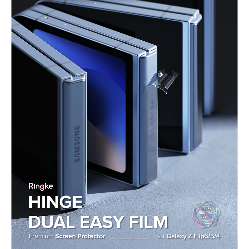 Picture of Samsung Galaxy Z Flip 6  | Ringke Hinge Dual Easy Film  for Samsung Galaxy Z Flip 6 (2pcs Pack)