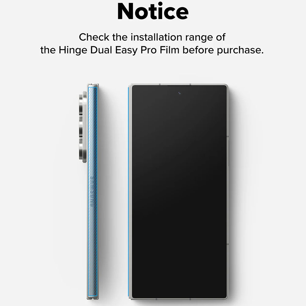 Picture of Samsung Galaxy Z Fold 7  | Ringke Hinge Dual Easy Pro Film for Samsung Galaxy Z Fold 7 (2 Pack)