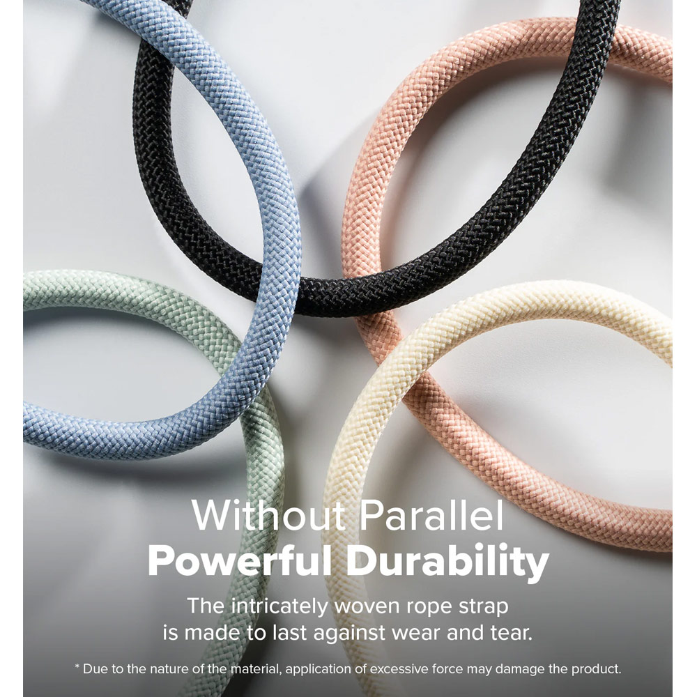 Picture of Ringke Holder Link and Flow Hand Strap P-Type Wrist Strap Phone Strap for closed-bottom phone case (Orange Pink)