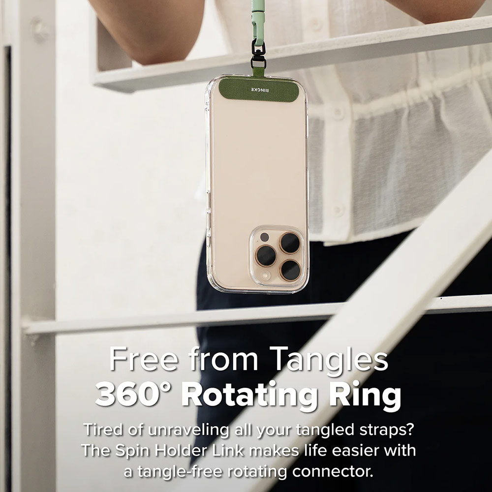 Picture of Ringke Holder Link Spin T Shape for Strap (Olive Green)