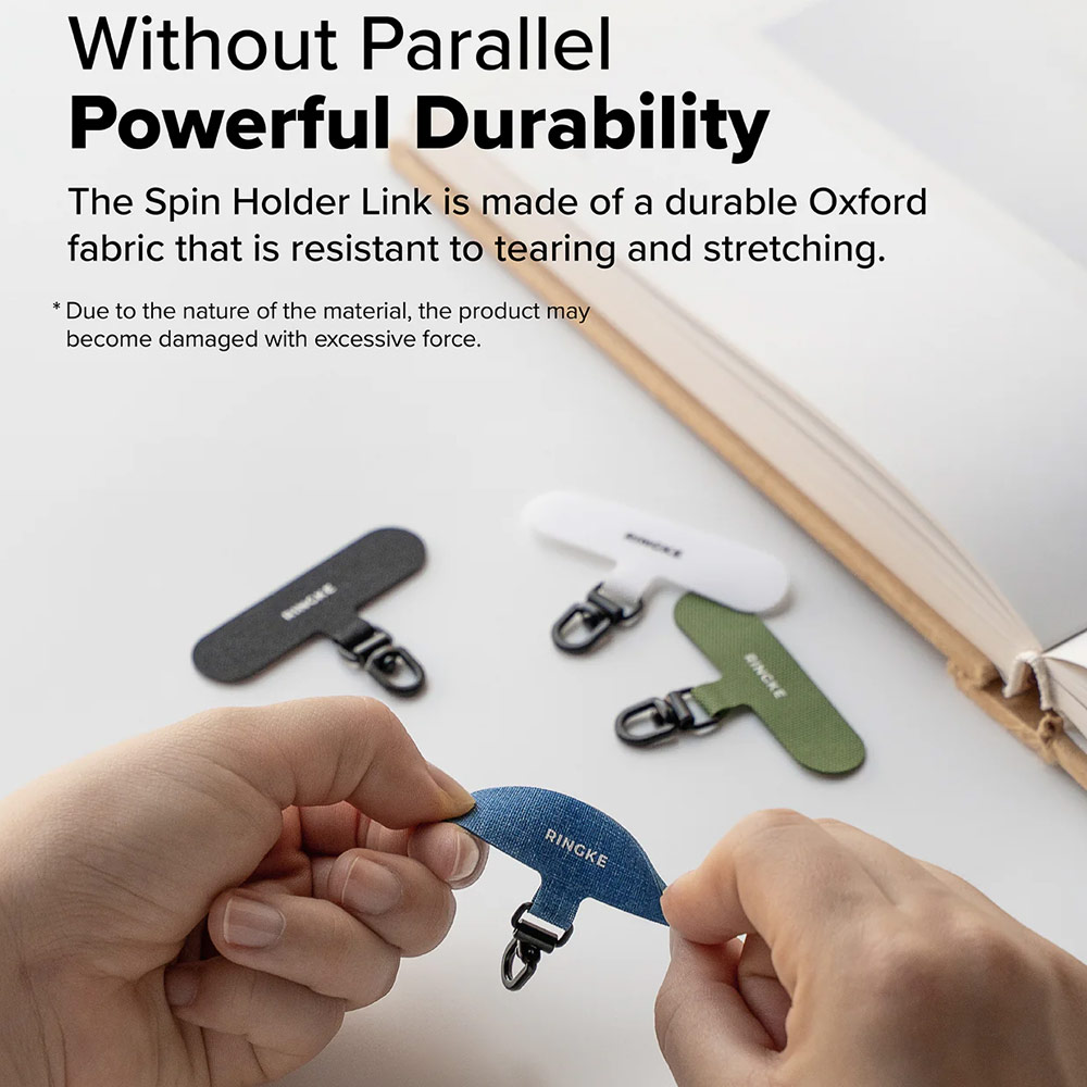 Picture of Ringke Holder Link Spin T Shape for Strap (Cotton White)