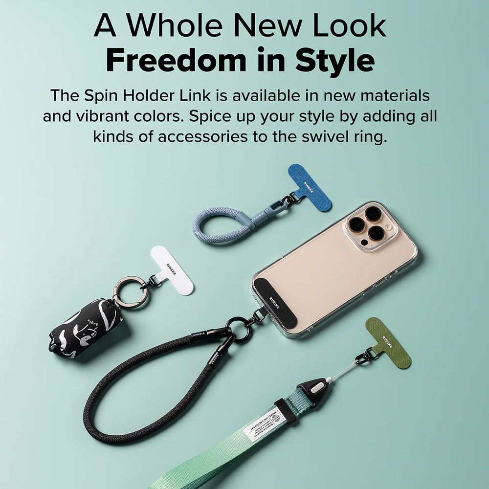 Picture of Ringke Holder Link Spin T Shape for Strap (Cotton White)