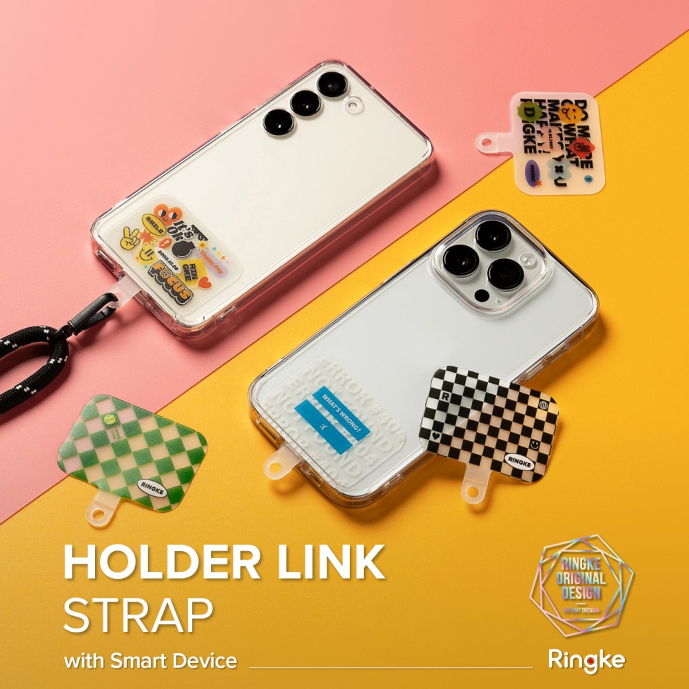 Picture of Ringke Shoulder Strap Design Holder Link Rope Lanyard for Phone case (Focus Design Pink Rope)