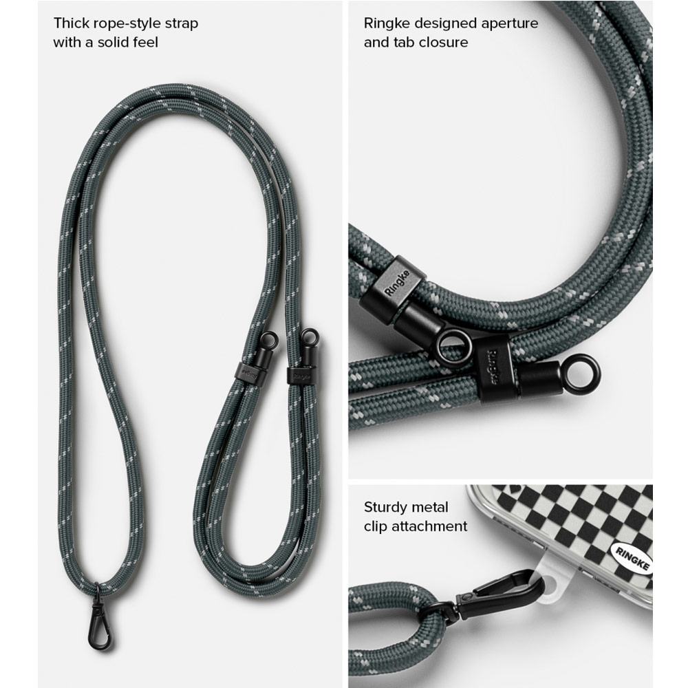 Picture of Ringke Shoulder Strap Design Holder Link Rope Lanyard for Phone case (Focus Design Pink Rope)