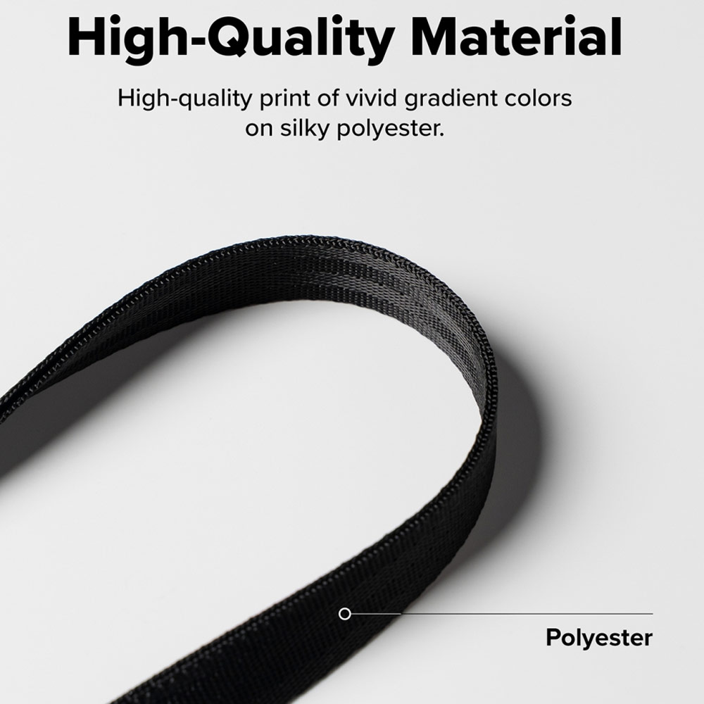 Picture of Ringke High density polyester Lanyard Strap Slim (Black)