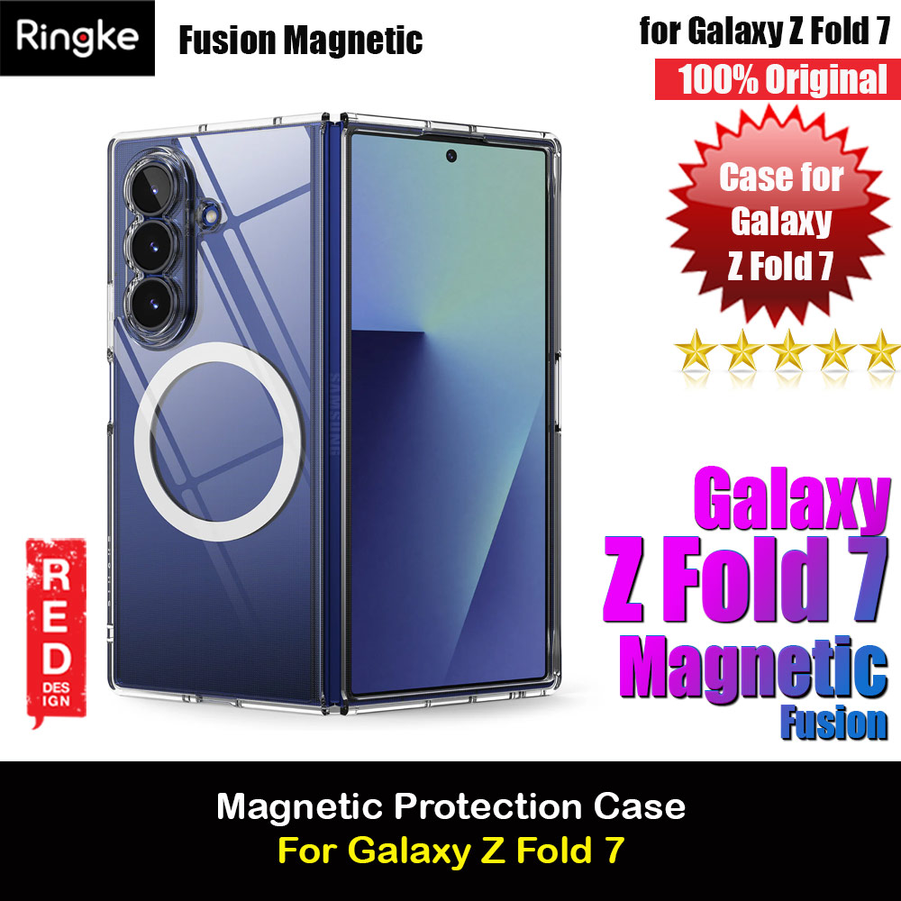 Picture of Ringke Fusion Magnetic  Protection Case with Strap Hole for Samsung Galaxy Z Fold 7 (Clear) Samsung Galaxy Z Fold 7- Samsung Galaxy Z Fold 7 Cases, Samsung Galaxy Z Fold 7 Covers, iPad Cases and a wide selection of Samsung Galaxy Z Fold 7 Accessories in Malaysia, Sabah, Sarawak and Singapore 