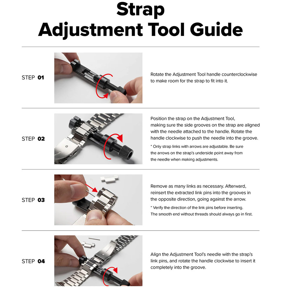 Picture of Apple Watch 10 46mm  | Ringke Stainless Steel Metal One Air Band Strap for Apple Watch Series 4 5 6 8 42mm 44mm 45mm 46mm 49mm Ultra (Silver)