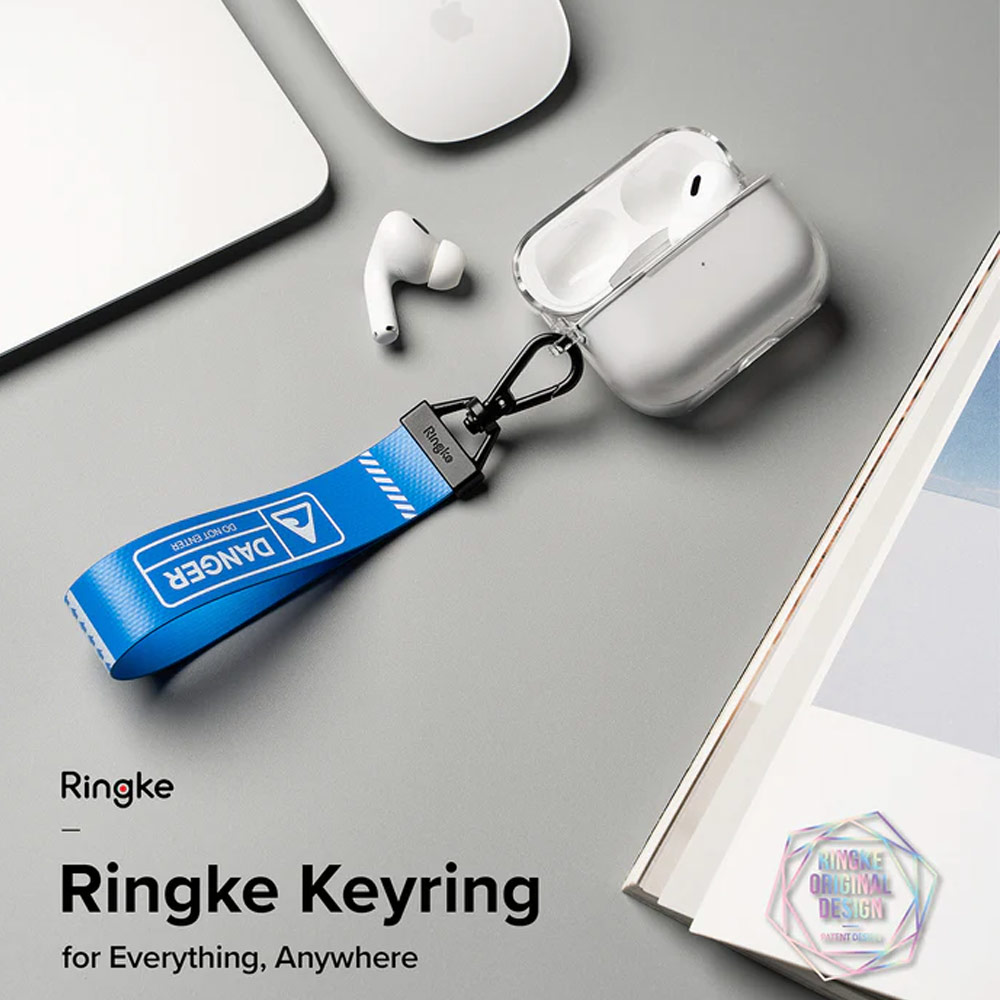 Picture of Ringke Key Ring Strap | Danger for keychain camera game console USB flash drives (Red)