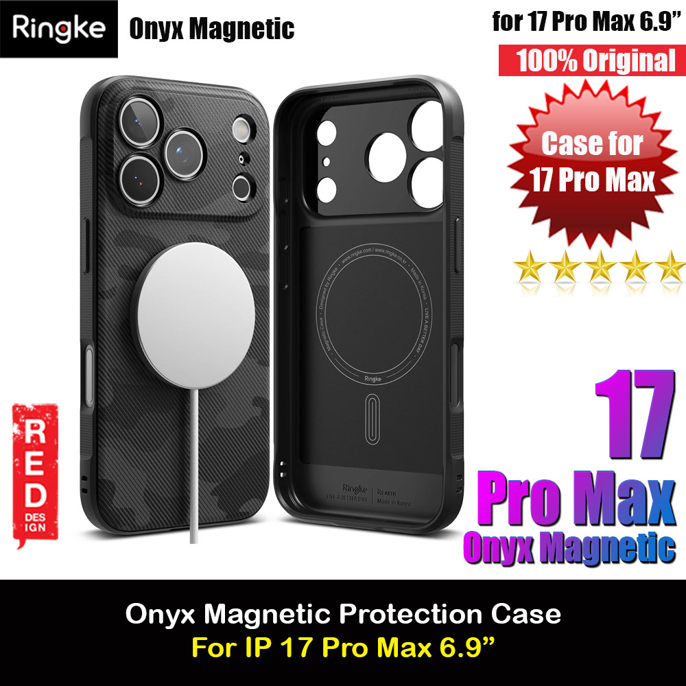 Picture of Ringke Onyx Magnetic TPU Anti Finger Print Anti Slip Drop Protection Case for iPhone 17 Pro Max 6.9 (Camo Black) Apple iPhone 17 Pro Max 6.9- Apple iPhone 17 Pro Max 6.9 Cases, Apple iPhone 17 Pro Max 6.9 Covers, iPad Cases and a wide selection of Apple iPhone 17 Pro Max 6.9 Accessories in Malaysia, Sabah, Sarawak and Singapore 