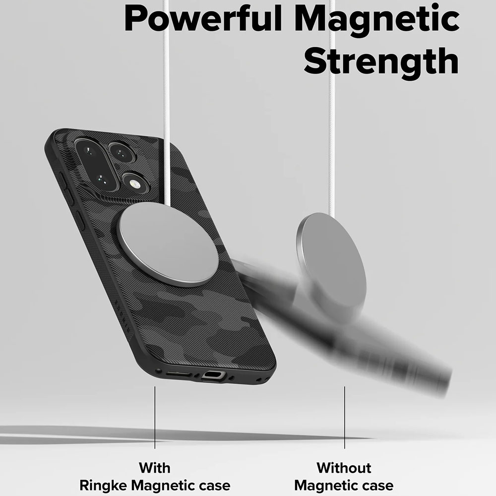 Picture of OnePlus 15 Case | Ringke Onyx Magnetic Drop Protection Case for OnePlus 15 (Camo Black)