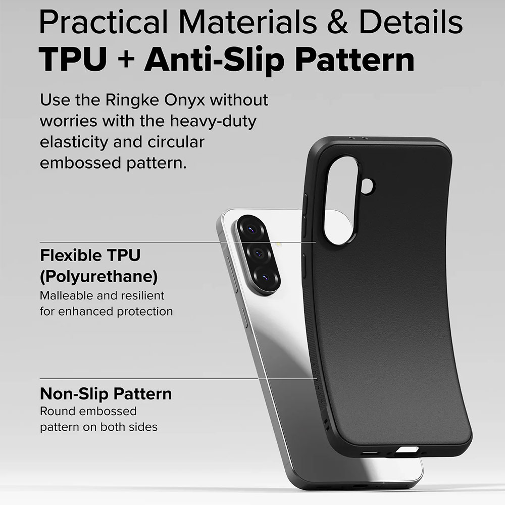 Picture of Samsung Galaxy A36 Case | Ringke Onyx Heavy Duty TPU Drop Protection Case for Samsung Galaxy A36 A56 (Camo Black)