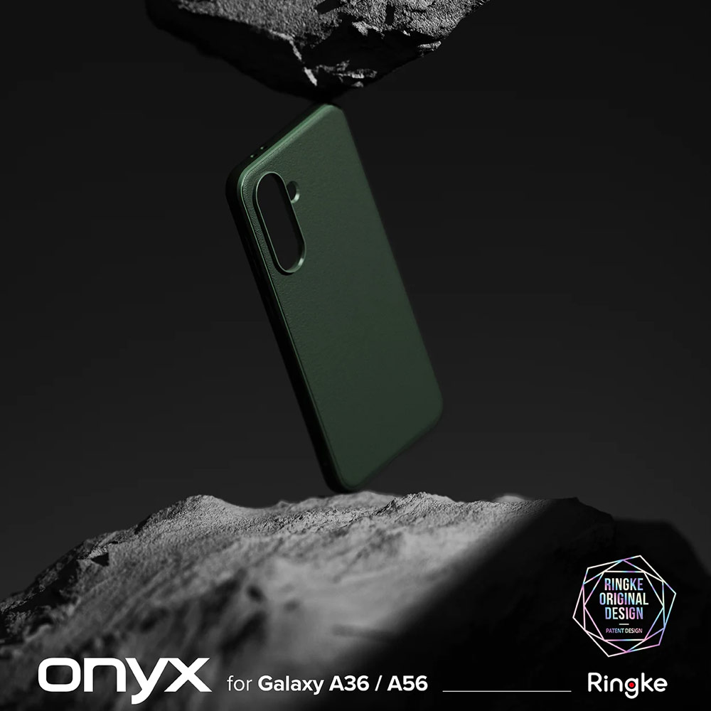 Picture of Samsung Galaxy A36 Case | Ringke Onyx Heavy Duty TPU Drop Protection Case for Samsung Galaxy A36 A56 (Dark Green)