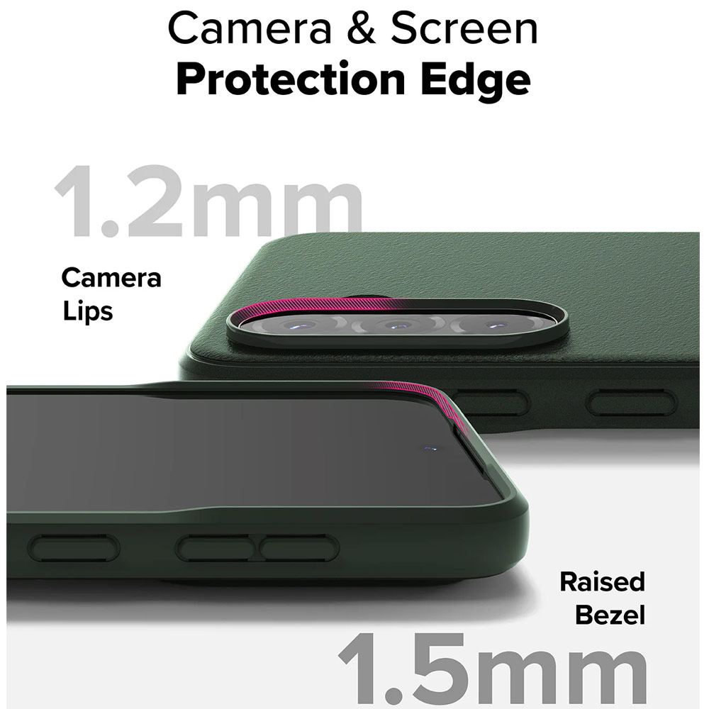 Picture of Samsung Galaxy A36 Case | Ringke Onyx Heavy Duty TPU Drop Protection Case for Samsung Galaxy A36 A56 (Dark Green)