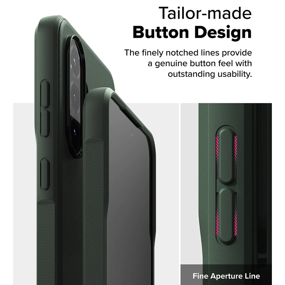 Picture of Samsung Galaxy A36 Case | Ringke Onyx Heavy Duty TPU Drop Protection Case for Samsung Galaxy A36 A56 (Dark Green)