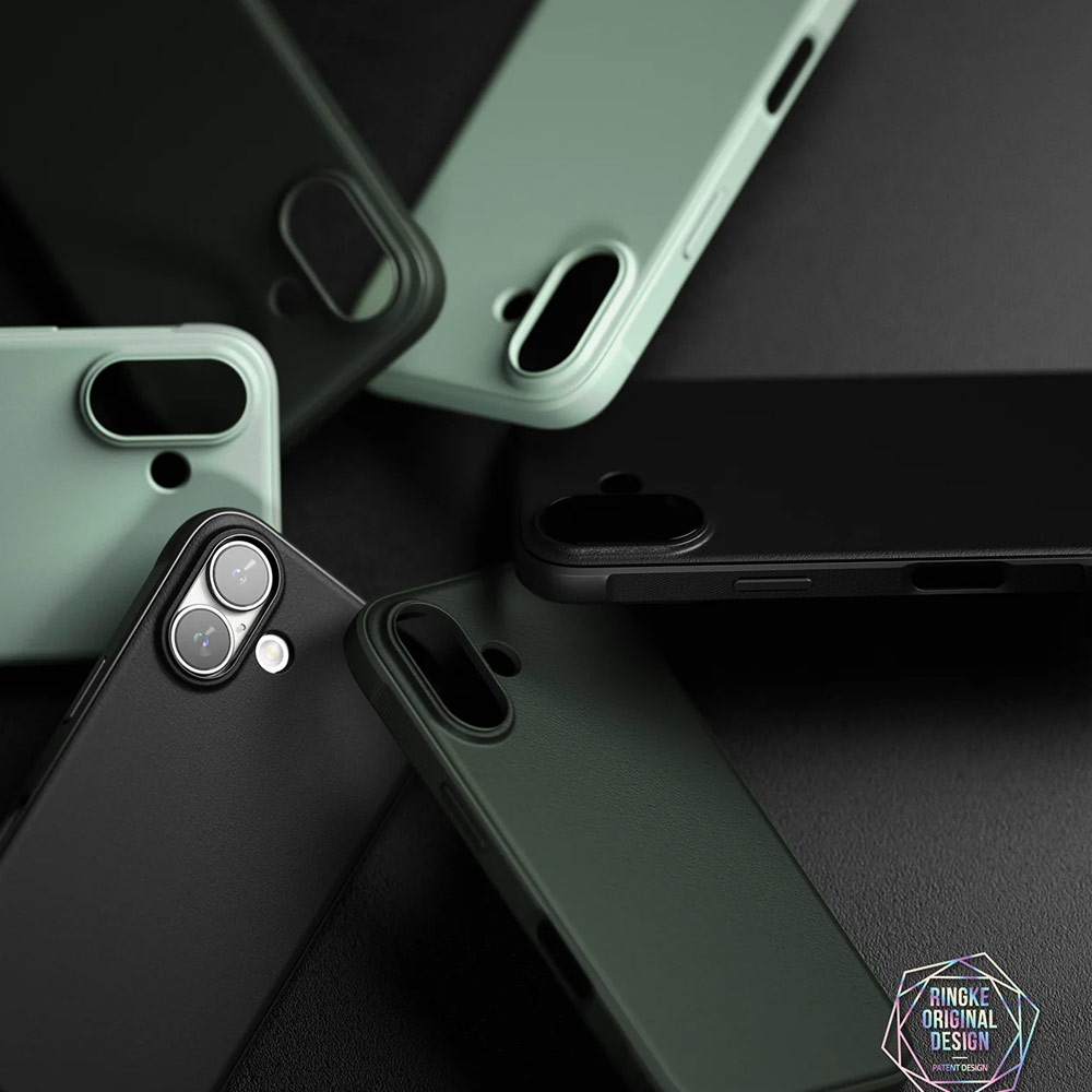 Picture of Apple iPhone 16 6.1 Case | Ringke Onyx Tough Heavy Duty Slim Light Drop Protection Case for Apple iPhone 16 6.1 (Dark Green)