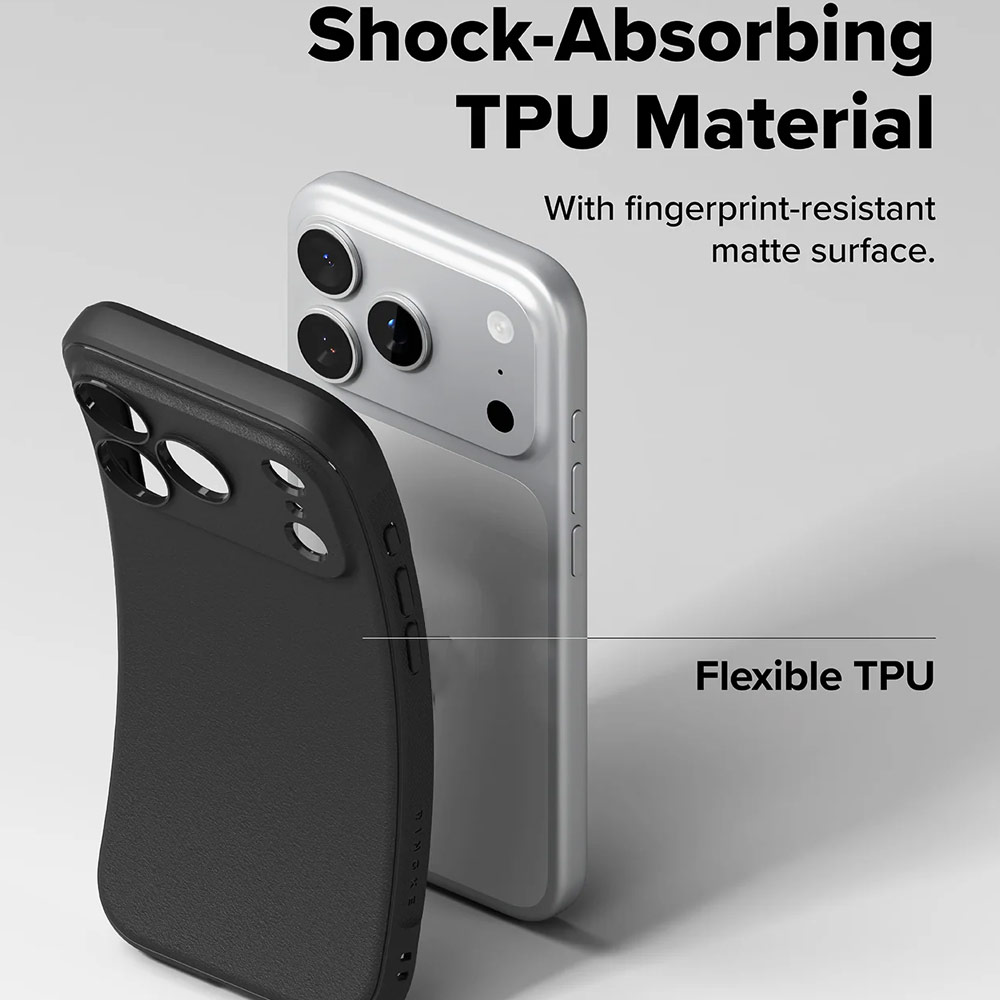 Picture of Apple iPhone 17 Pro 6.3 Case | Ringke Onyx TPU Anti Finger Print Anti Slip Drop Protection Case for iPhone 17 Pro 6.3 (Black)