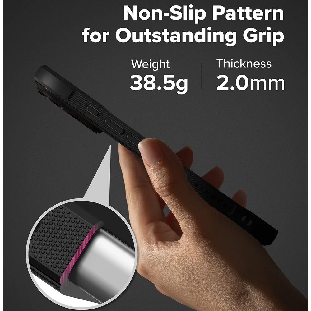 Picture of Apple iPhone 17 Pro 6.3 Case | Ringke Onyx Design TPU Anti Finger Print Anti Slip Drop Protection Case for iPhone 17 Pro 6.3 (Camo Black)