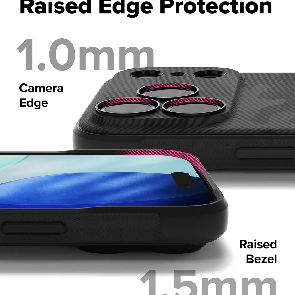 Picture of Apple iPhone 17 Pro 6.3 Case | Ringke Onyx Design TPU Anti Finger Print Anti Slip Drop Protection Case for iPhone 17 Pro 6.3 (Camo Black)