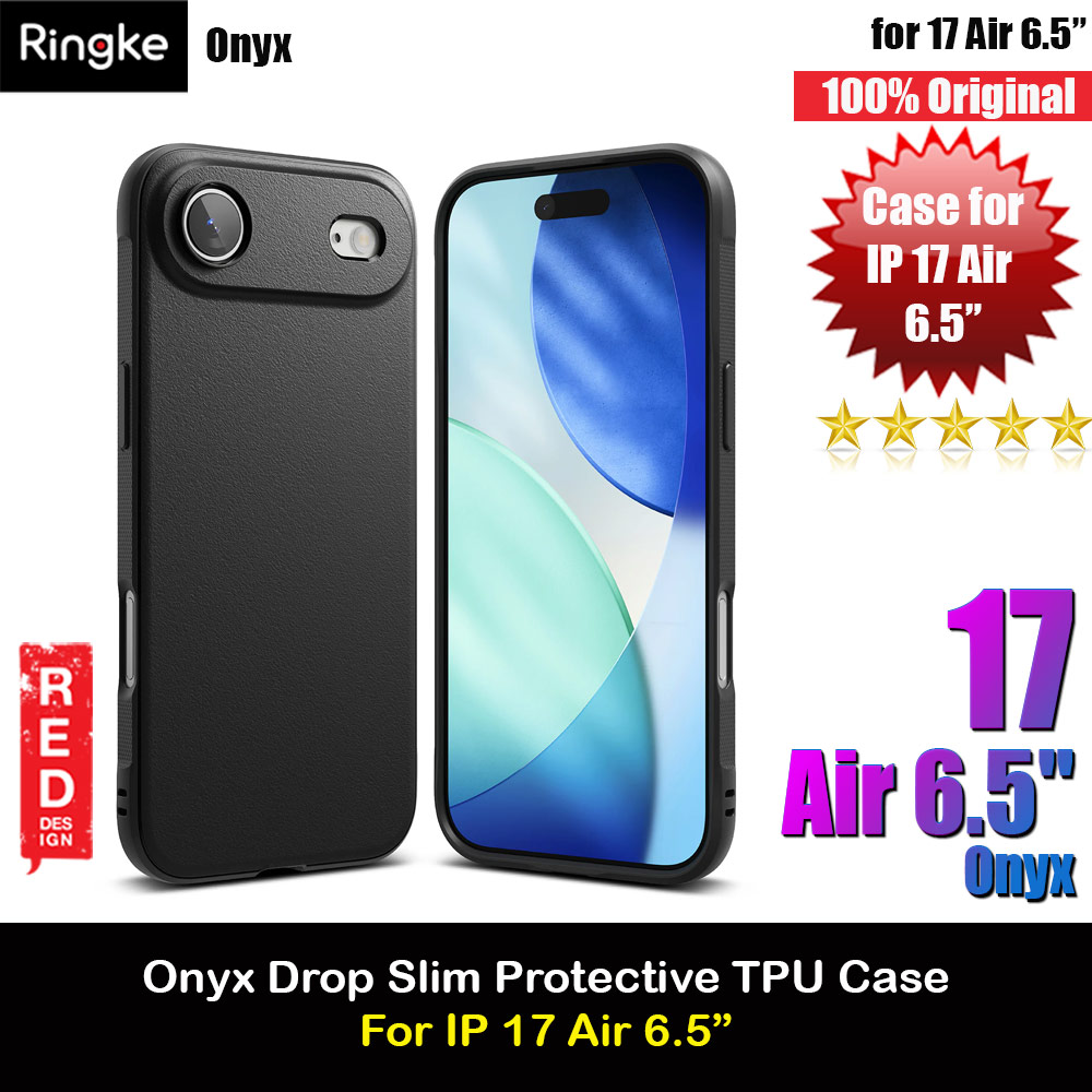 Picture of Ringke Onyx TPU Anti Finger Print Anti Slip Drop Protection Case for iPhone Air 6.5 (Black) Apple iPhone Air 6.5- Apple iPhone Air 6.5 Cases, Apple iPhone Air 6.5 Covers, iPad Cases and a wide selection of Apple iPhone Air 6.5 Accessories in Malaysia, Sabah, Sarawak and Singapore 