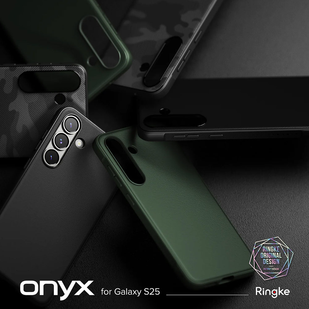 Picture of Samsung Galaxy S25 Case | Ringke Onyx TPU Protection Case for Samsung Galaxy S25 (Dark Green)