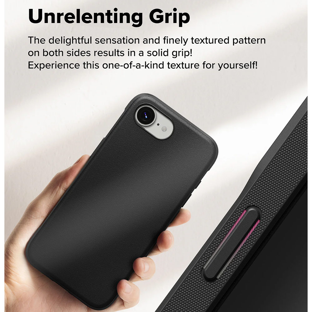 Picture of Apple iPhone 16e Case | Ringke Onyx Heavy Duty TPU Drop Protection Case for iPhone 16e (Black)