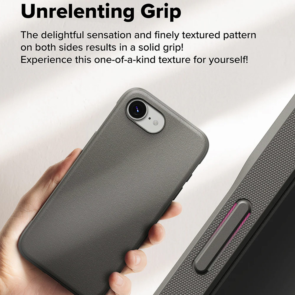 Picture of Apple iPhone 16e Case | Ringke Onyx Heavy Duty TPU Drop Protection Case for iPhone 16e (Gray)