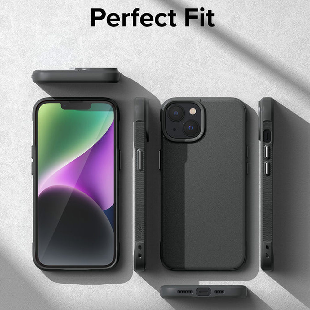 Picture of Apple iPhone 14 6.1 Case | Ringke Onyx Tough Heavy Duty Protection Case for Apple iPhone 14 6.1 (Dark Gray)