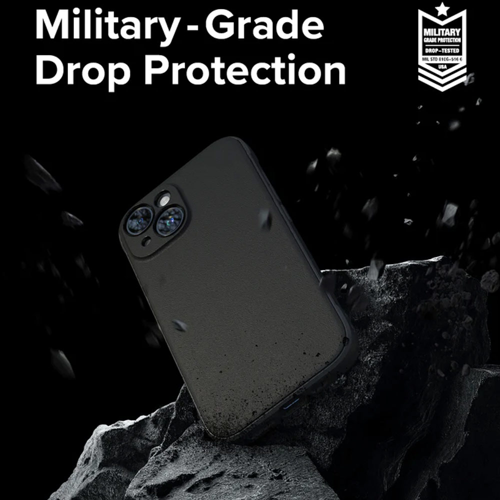 Picture of Apple iPhone 15 6.1 Case | Ringke Onyx Tough Heavy Duty Slim Light Drop Protection Case for Apple iPhone 15 6.1 (Black)