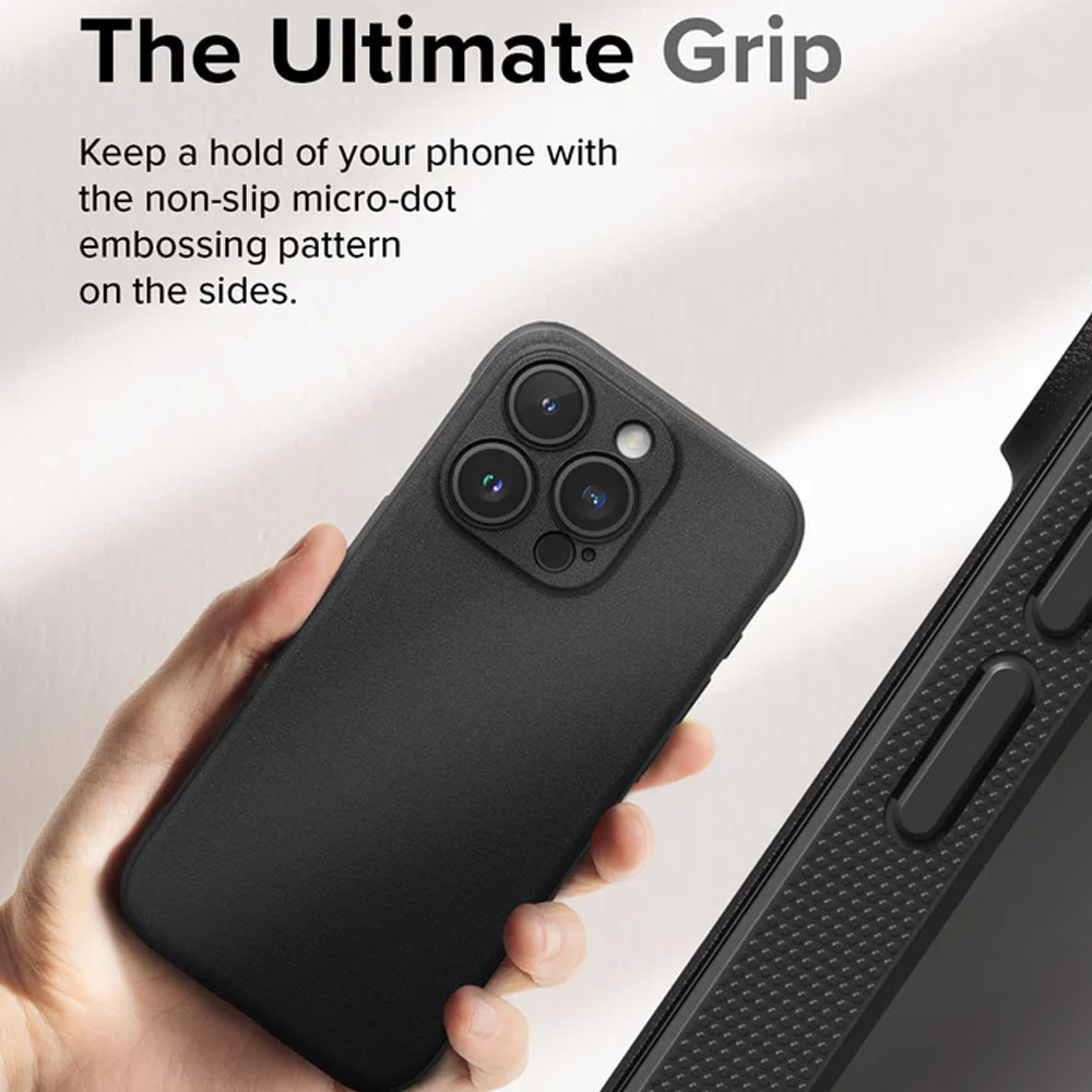 Picture of Apple iPhone 15 Pro 6.1 Case | Ringke Onyx Tough Heavy Duty Slim Light Drop Protection Case for Apple iPhone 15 Pro 6.1 (Black)