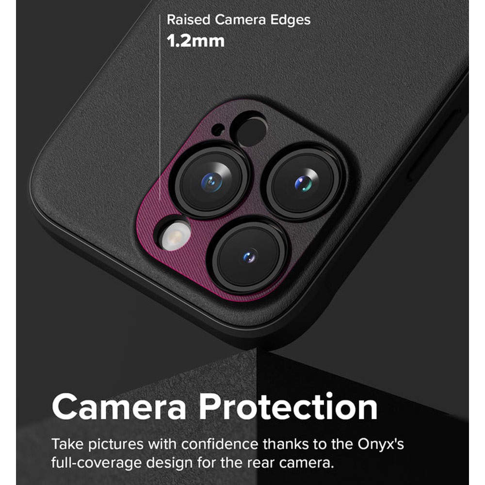 Picture of Apple iPhone 15 Pro 6.1 Case | Ringke Onyx Tough Heavy Duty Slim Light Drop Protection Case for Apple iPhone 15 Pro 6.1 (Black)
